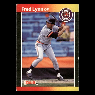 Fred Lynn #563 1989 Donruss Detroit Tigers Baseball Card MLB - Image 1 of 3