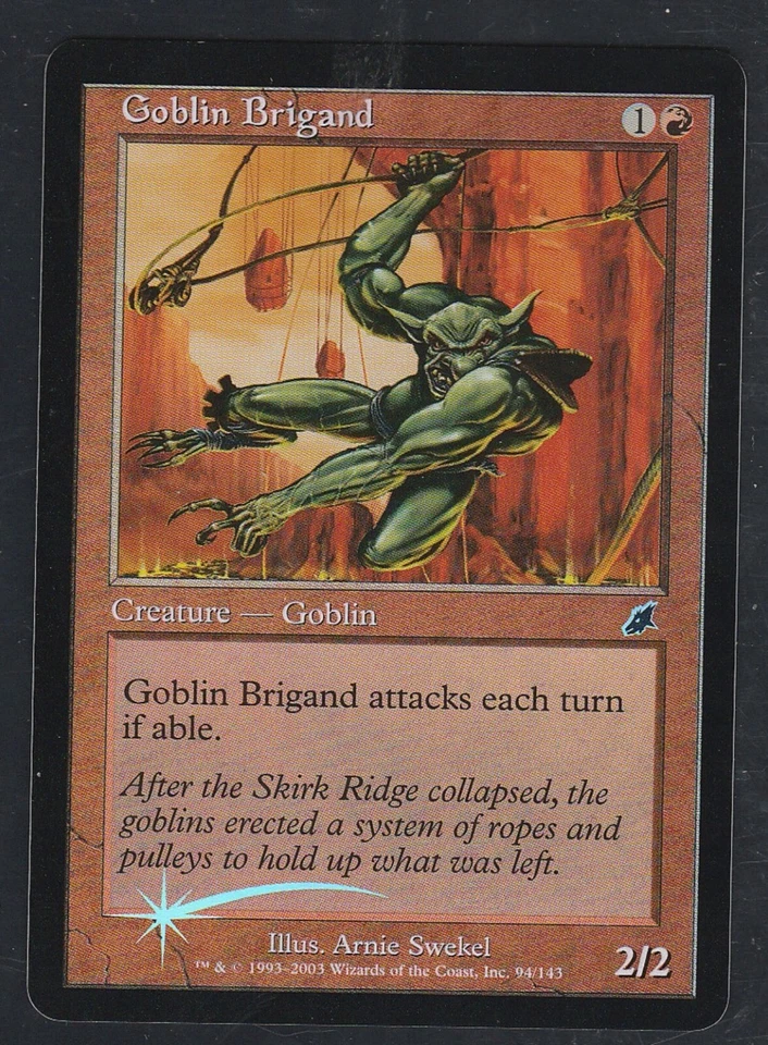 Magic the Gathering GOBLIN BRIGAND #94/143 Scourge Red Foil Common 2003 NM - Image 1 of 1