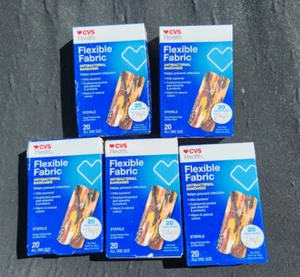 Menge 5 Eha Vee CVS Flexible Gewebe Antibakterielle Bandagen 20 Stück/100 Insgesamt - Bild 1 von 1
