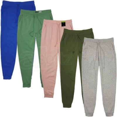 New Ladies Cotton Rich Joggers M S L Soft Feel Stretch Jogging Pants UK Size - Image 1 of 4