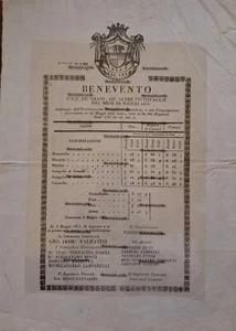 Benevento (Stato Pontificio) editto grani ed altre vittovaglie mese Maggio 1853 - Picture 1 of 1
