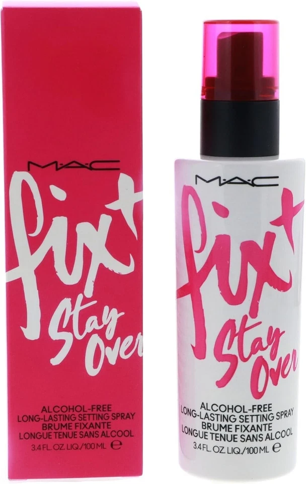 MAC FIX + STAY OVER SPRAY DE MAQUILLAJE SIN ALCOHOL 16 HORAS 3,4 OZ / 100 ML NUEVO EN CAJA Foto 1 de 1