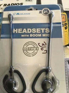 (367). Midland Two Way Radio 22 Channels Plus Head Sets 2 With Boom Mic Avo1 - Picture 1 of 5