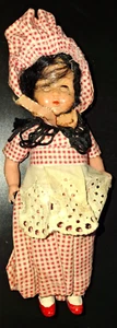 Antique Composite Doll Mexican Indigenous Girl Jointed Cloth Handmade - Picture 1 of 4