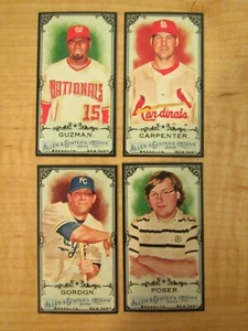 2010 Topps Allen and Ginter Mini Black Border Lot of 4 - Picture 1 of 2