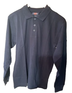 NEW Dickies School Uniform Long Sleeve Polo Boys X-Large Navy - Picture 1 of 4
