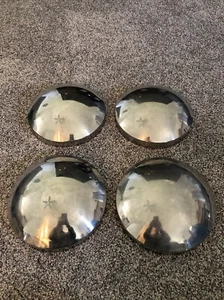 Set Of 4 Semi Truck Dome Hub Caps - Picture 1 of 5