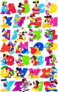 **RARE** Maxi DISNEY ALPHABET LETTERS Sandylion Stickers- ~VINTAGE~ - Picture 1 of 1
