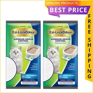Ezi-Lockodour 10 Pads Packet 2 Pack Absorbent Cat Litter - Picture 1 of 2