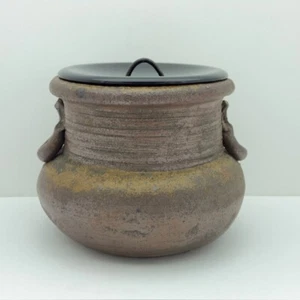 Japanese Tea Ceremony Water container Pot Old Bizen ware Mizusashi Sado Chado - Picture 1 of 15