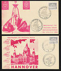 X2 1964 Sahlenburg Hanover Museums Event Cards Berlin Mi#140Y