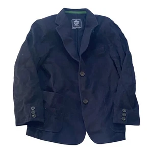 DEL LAGO LUXURY DESIGNER NAVY BLUE WOOL CASHMERE BLAZER SPORT JACKET COAT SZ 11 - Picture 1 of 5