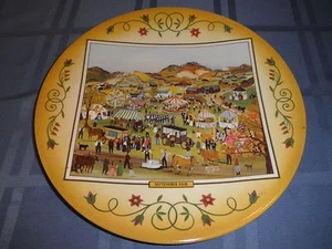 WILL MOSES 'SEPTEMBER FAIR' Autographed Ltd & #'d 10 1/4" Diam.Plate - Picture 1 of 3