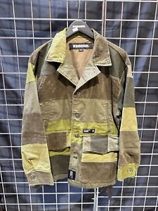 Neighborhood Patchwork Jacket in Olive Drab - Small