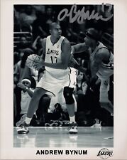 ~~ ANDREW BYNUM Authentic Hand-Signed LOS ANGELES LAKERS 8x10 Photo B ~~