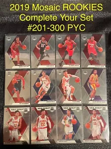 2019-20 Mosaic Basketball ROOKIE Card You Pick Complete Your Set #201-280 - Picture 1 of 67