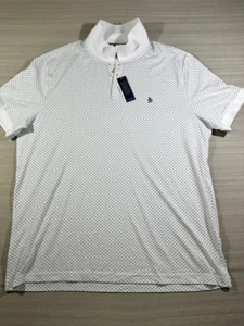 Original Penguin Men 2XL Polo Shirt Short Sleeve Cotton by Munsingwear White#443 - Picture 1 of 11