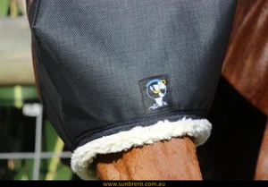 SUNBRERO Horse Sun & Fly Mask Veil - 95% shade - Padded Sunglasses suit Uveitis - Picture 1 of 5