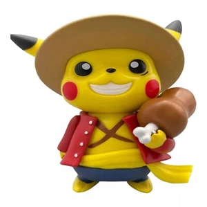 Pokémon Pikachu Poncho Luffy Figur 10cm One Piece - Bild 1 von 3