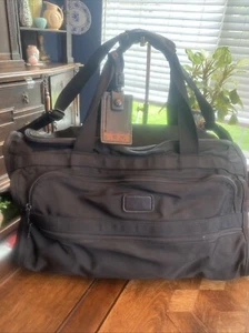 TUMI Alpha Weekend Bag Carry-On Duffle Black Ballistic Nylon 18"x 7"x 11" 221D3 - Picture 1 of 6