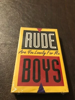 FACTORY SEALED SINGLE CASSETTE TAPE - RUDE BOYS - ARE YOU LONELY FOR ME - Image 1 of 2