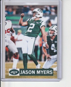 RARE NEW YORK JETS JASON MYERS 2018 CUSTOM MADE TRADING CARD