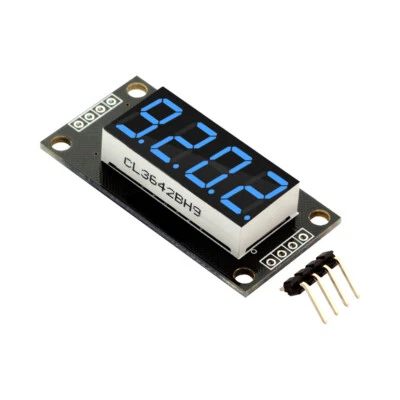 0.36" TM1637 7-Segment 4-Bit Digital Tube LED Blue Display Module For Arduino - Image 1 of 2