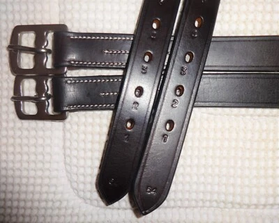 JEREMY & LORD Stirrup 皮革 - 优质棕色皮革 - 1 英寸 x 54 英寸 - 全新 — 第 1/4 张图片