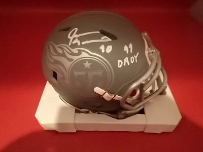 Jevon Kearse Signed Titans Slate Mini Helmet W/ 99 DPOY JSA WC214146 - Image 1 of 3