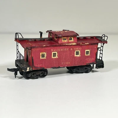 Vintage HO Scale Baltimore & Ohio Wood Caboose C1900 Hand-Built Weighted - Read - Image 1 of 4