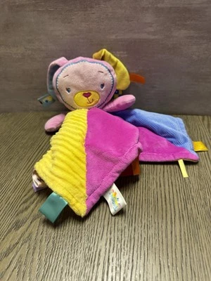 Chupete colorido rosa Taggies Baby Lovey Puppy Dog Foto 1 de 4