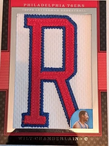 Wilt Chamberlain Topps Letterman Patch, 3/9 - Picture 1 of 5
