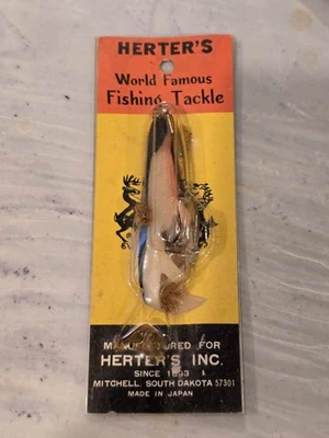 De colección NUEVO Nunca Usado Herter's World Famous Fishhook Tackle Señuelos Foto 1 de 4