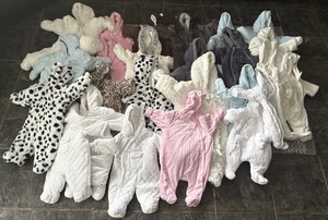 Lote de trabajo 24 x trajes de cochecito de bebé trajes de nieve niñas y niños NB - 12 meses cuidado materno - Imagen 1 de 7