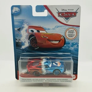 Disney Pixar Cars - SUPER CHASE TRANSFORMING LIGHTNING MCQUEEN - 1:55 Diecast - Picture 1 of 5