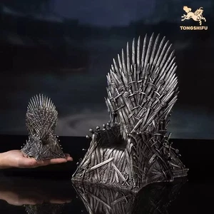 TONGSHIFU Todo Cobre Hecho a Mano Juego de Tronos Trono de Hierro Estatua Nuevo En Stock - Imagen 1 de 19