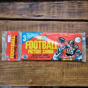 1981 Topps Grocery Rack Pack pos Joe Montana Hampton Clark Monk RC 3 cello packs - Picture 1 of 4