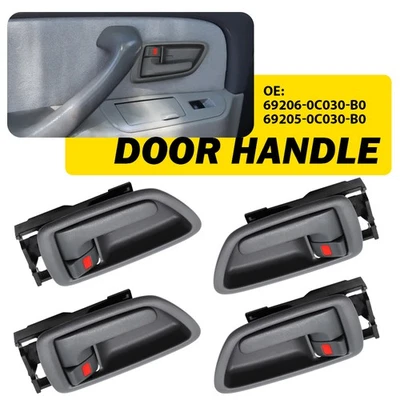 4x Inside Door Interior Handle Front Rear LH/RH Gray For 2000-2004 Toyota Avalon - Image 1 of 4