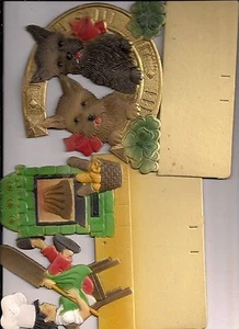 Group of 5 1930's Unique Illustrated German Calendar Tops Artwork - Picture 1 of 2