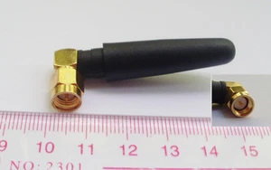 Antena de radio 1 pieza enchufe macho SMA ángulo recto 5CM GSM GPRS 315MHz nueva - Imagen 1 de 4