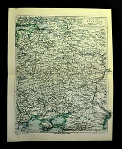 1898 GeoTopographical.Map of MITTLERES RUSSLAND - ZENTRALRUSSLAND.MEYERS - Bild 1 von 1