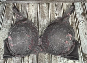 TORRID Curve Women's Plus 38D Purple Lace Floral Padded Underwire Bra EUC - Picture 1 of 4