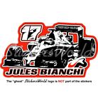 JULES BIANCHI JB 17 Formula 1 F1 Racing Driver Grand Prix 130mm Vinyl Aufkleber