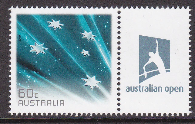 2012 Australian Tennis Open 100th Mens Championship MUH With Personalised Tab(B) — 第 1/1 张图片