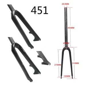 1-1/8 Carbon Fiber BMX 20 zoll Disc 451 Fork BMX Faltrad gabeln - Picture 1 of 8