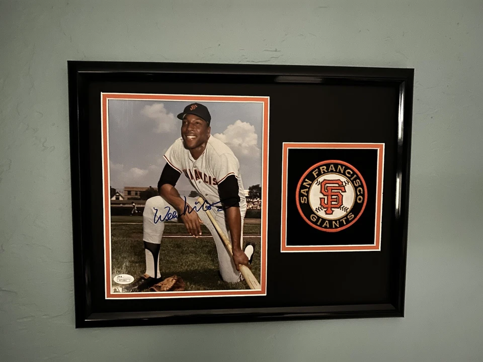 Willie McCovey  JSA Autographed 12X16 Matted Photo  8X10 Giants HOF  - Image 1 of 4