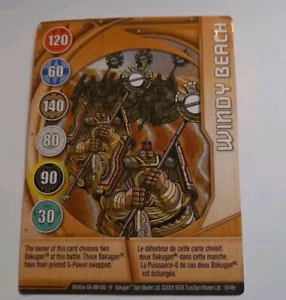 BAKUGAN Battle Brawler "WINDY BEACH" Metal Card 18/48e BA365a-GA-SM-GBL 2008 - Picture 1 of 2