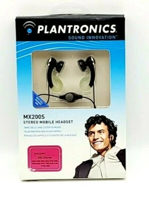 Plantronics MX200S Stereo Mobile Headset Samsung SG 4 With Call/Answer End   NIB - Image 1 of 4