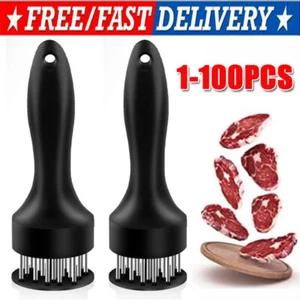 Professional Meat Tenderizer Stainless Steel Needle Cooking Hammer Kitchen Tool - Picture 1 of 6