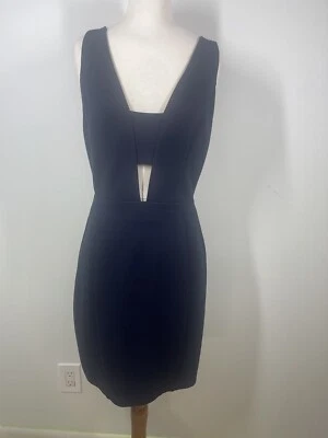 ASTR THE LABEL REVOLVE Womens Bodycon Cutout Mini Cocktail Dress Navy Blue L - Image 1 of 4